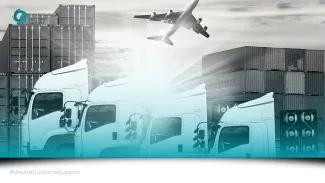 Transport mediums: plane, cargo, truck.