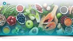 Rows of vegetables (teal overlay)