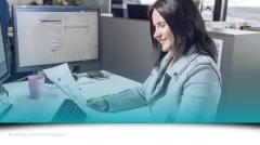 Person reading a customs document