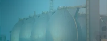 Image of an LNG gas tank